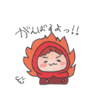 赤い子ここなのスタンプ（個別スタンプ：6）