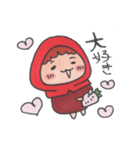 赤い子ここなのスタンプ（個別スタンプ：11）