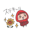 赤い子ここなのスタンプ（個別スタンプ：12）