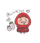 赤い子ここなのスタンプ（個別スタンプ：15）