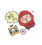 赤い子ここなのスタンプ（個別スタンプ：20）