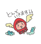 赤い子ここなのスタンプ（個別スタンプ：22）