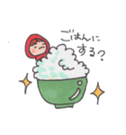 赤い子ここなのスタンプ（個別スタンプ：34）