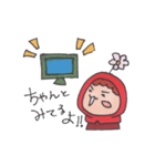 赤い子ここなのスタンプ（個別スタンプ：36）