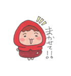 赤い子ここなのスタンプ（個別スタンプ：40）