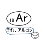 元素記号で話すスタンプ（個別スタンプ：10）