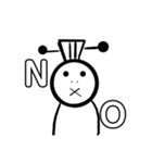 口で主張する武徳くん（個別スタンプ：8）