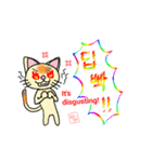 韓国語＆英語 ねこさん（個別スタンプ：28）