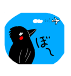 かわいいカラスとお友だち（個別スタンプ：10）