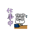 毎日使えるミニチュアシュナウザーのレオン（個別スタンプ：16）