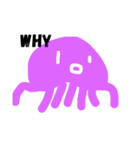 カラフルなクラゲ（個別スタンプ：4）