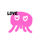カラフルなクラゲ（個別スタンプ：6）