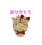 羊毛フェルト犬 もふお（個別スタンプ：3）