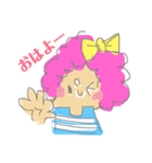 毎日アフロちゃん（個別スタンプ：2）
