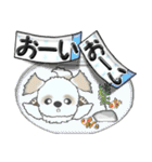 【大きめ文字】シーズー犬の残暑 Vol.14（個別スタンプ：5）