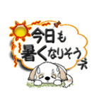 【大きめ文字】シーズー犬の残暑 Vol.14（個別スタンプ：11）
