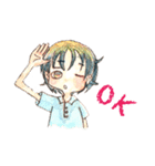 ふわり心にじむ水彩（個別スタンプ：1）