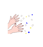 ほっとする、ハンドジェスチャー2（個別スタンプ：15）
