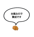 台風言い訳 by コロッケ（個別スタンプ：16）