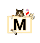 フリップラブリー三毛猫(英数字編)（個別スタンプ：13）