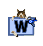 フリップラブリー三毛猫(英数字編)（個別スタンプ：23）