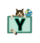 フリップラブリー三毛猫(英数字編)（個別スタンプ：25）