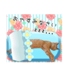 私の可愛らしい猫のチャオです。（個別スタンプ：4）