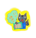 つきねこ家族（個別スタンプ：1）