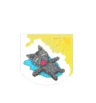 つきねこ家族（個別スタンプ：34）