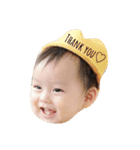 5才＆1才 わんぱく兄弟のひと言スタンプ（個別スタンプ：1）