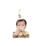 5才＆1才 わんぱく兄弟のひと言スタンプ（個別スタンプ：16）