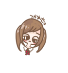 やるきのないついんてーるの女の子（個別スタンプ：1）