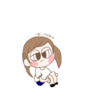 やるきのないついんてーるの女の子（個別スタンプ：2）