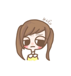 やるきのないついんてーるの女の子（個別スタンプ：4）