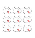 しゃくれるネコ（個別スタンプ：27）