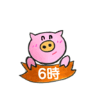 時間スタンプbyまるえ（個別スタンプ：6）