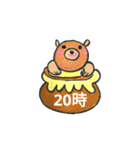 時間スタンプbyまるえ（個別スタンプ：20）