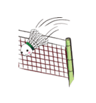 バドミントンのクラブで使えるスタンプ（個別スタンプ：25）