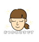 敬語かわいい女の子スタンプ（個別スタンプ：7）