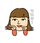 敬語かわいい女の子スタンプ（個別スタンプ：35）