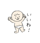 おむつ一丁赤ちゃん2（個別スタンプ：6）