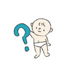 おむつ一丁赤ちゃん2（個別スタンプ：35）