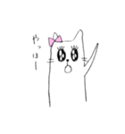 うさぎみたいなねこのぴか子（個別スタンプ：4）