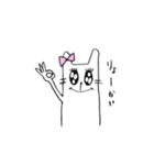 うさぎみたいなねこのぴか子（個別スタンプ：6）