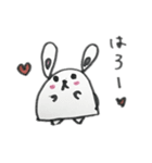 おにぎりうさぎさん（個別スタンプ：1）