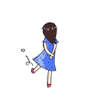 ハッピー姉妹のどたばたスタンプ（個別スタンプ：21）