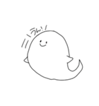 返事に困らないオバケちゃん（個別スタンプ：3）