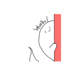 返事に困らないオバケちゃん（個別スタンプ：4）