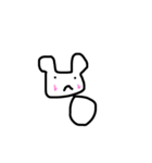手書きの変キャラ（個別スタンプ：4）