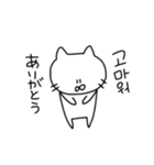 いつもねこ。（韓国語）（個別スタンプ：4）